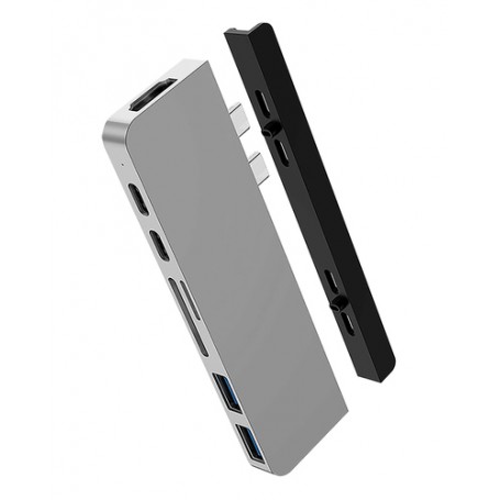 HYPER HD28C USB 3.2 Gen 1 (3.1 Gen 1) Type-C Argento