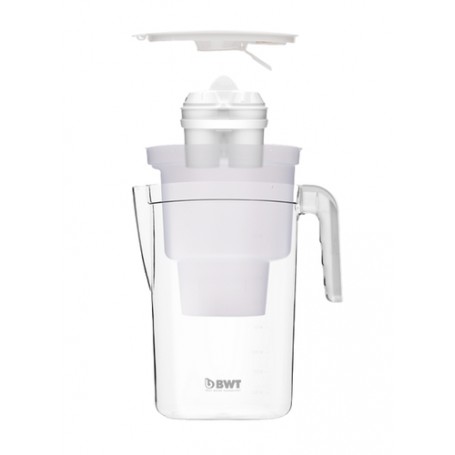 BWT 815485-A Filtraggio acqua Caraffa filtrante 2,6 L Trasparente, Bianco