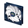 Titan TFD-14025H12ZP/KE(RB) sistema di raffreddamento per computer Case per computer Ventilatore 14 cm Blu, Bianco