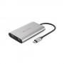 HYPER HDM1-GL cavo e adattatore video USB tipo-C 2 x HDMI Acciaio inossidabile