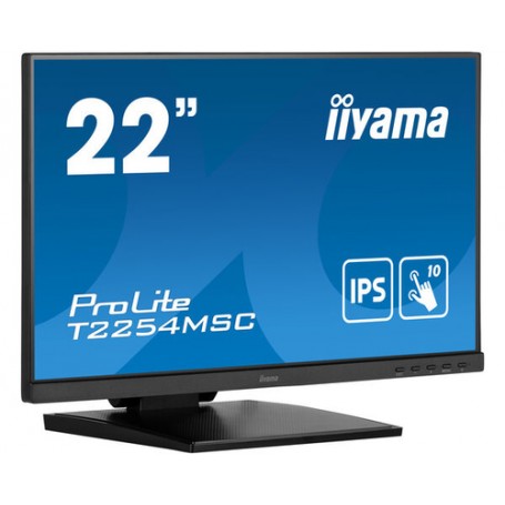 iiyama ProLite T2254MSC-B1AG Monitor PC 54,6 cm (21.5") 1920 x 1080 Pixel Full HD LED Touch screen Nero