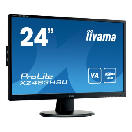 iiyama ProLite X2483HSU-B5 Monitor PC 60,5 cm (23.8") 1920 x 1080 Pixel Full HD LED Nero