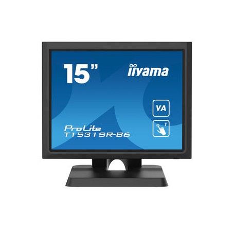 iiyama ProLite T1531SR-B6 Monitor PC 38,1 cm (15") 1024 x 768 Pixel XGA LCD Touch screen Nero