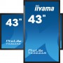 iiyama T4362AS-B1 visualizzatore di messaggi Pannello piatto interattivo 108 cm (42.5") IPS 500 cd/m² 4K Ultra HD Nero T