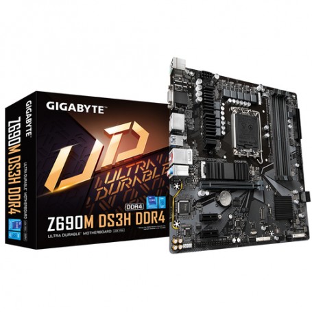 Gigabyte Z690M DS3H DDR4 (rev. 1.0) Intel Z690 LGA 1700 micro ATX