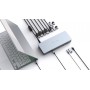 HYPER HD-GD1000-EU replicatore di porte e docking station per notebook USB 3.2 Gen 1 (3.1 Gen 1) Type-C Argento