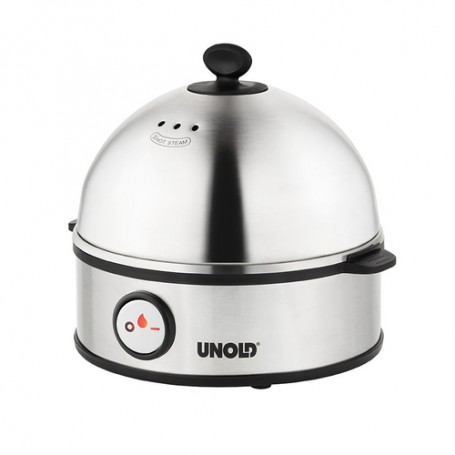 Unold 38626 Pentolino per uova 7 uovo/uova 360 W Nero, Acciaio inossidabile
