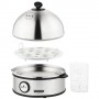 Unold 38626 Pentolino per uova 7 uovo/uova 360 W Nero, Acciaio inossidabile