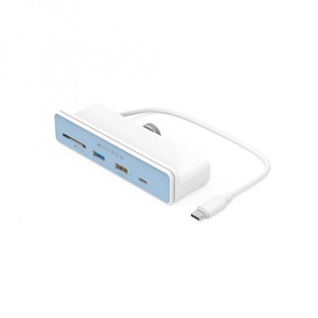 HYPER HD34A8 hub di interfaccia USB 3.2 Gen 1 (3.1 Gen 1) Type-C 10 Mbit/s Bianco