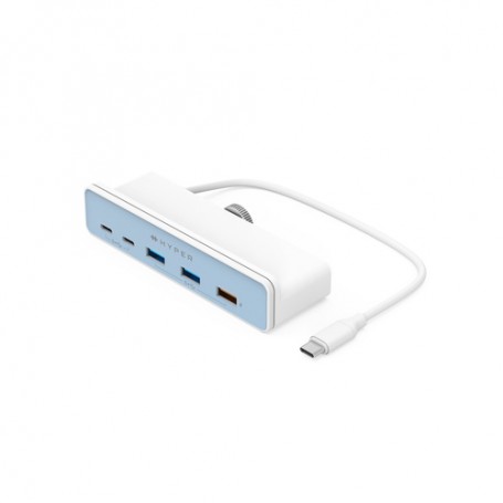 HYPER HD34A6 hub di interfaccia USB 3.2 Gen 1 (3.1 Gen 1) Type-A 5 Mbit/s Bianco