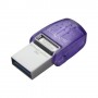 Kingston Technology DataTraveler microDuo 3C unità flash USB 128 GB USB Type-A / USB Type-C 3.2 Gen 1 (3.1 Gen 1) Acciai