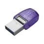 Kingston Technology DataTraveler microDuo 3C unità flash USB 256 GB USB Type-A / USB Type-C 3.2 Gen 1 (3.1 Gen 1) Acciai