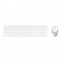 Rapoo 9850M tastiera Mouse incluso RF senza fili + Bluetooth QWERTZ Tedesco Bianco