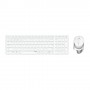 Rapoo 9750M tastiera Mouse incluso RF senza fili + Bluetooth QWERTZ Tedesco Bianco