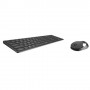 Rapoo 9750M tastiera Mouse incluso RF senza fili + Bluetooth QWERTZ Tedesco Grigio