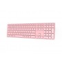 Rapoo E9800M tastiera RF senza fili + Bluetooth QWERTZ Tedesco Rosa