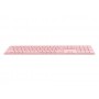 Rapoo E9800M tastiera RF senza fili + Bluetooth QWERTZ Tedesco Rosa