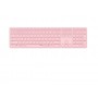 Rapoo E9800M tastiera RF senza fili + Bluetooth QWERTZ Tedesco Rosa