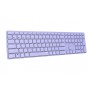 Rapoo E9800M tastiera RF senza fili + Bluetooth QWERTZ Tedesco Lillà