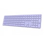 Rapoo E9800M tastiera RF senza fili + Bluetooth QWERTZ Tedesco Lillà