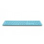 Rapoo E9800M tastiera RF senza fili + Bluetooth QWERTZ Tedesco Blu