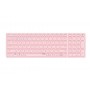 Rapoo E9700M tastiera RF senza fili + Bluetooth QWERTZ Tedesco Rosa