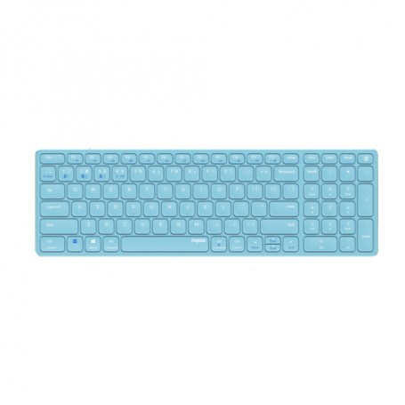 Rapoo E9700M tastiera RF senza fili + Bluetooth QWERTZ Tedesco Blu