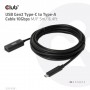 CLUB3D CAC-1536 cavo USB 5 m USB 3.2 Gen 2 (3.1 Gen 2) USB C USB A Nero