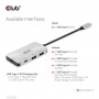 CLUB3D CSV-1543 hub di interfaccia USB 3.2 Gen 2 (3.1 Gen 2) Type-C 10000 Mbit/s Nero, Argento
