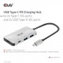 CLUB3D CSV-1543 hub di interfaccia USB 3.2 Gen 2 (3.1 Gen 2) Type-C 10000 Mbit/s Nero, Argento