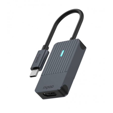 Rapoo UCA-1004 0,15 m USB tipo-C HDMI Nero
