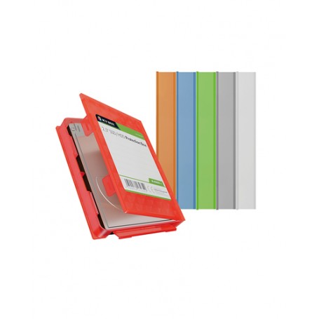ICY BOX IB-AC6251-6 Custodia a libro Plastica Blu, Verde, Grigio, Arancione, Rosso, Bianco