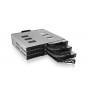ICY BOX IB-2260SSK-12G 13,3 cm (5.25") Vassoio per unità di memorizzazione Nero