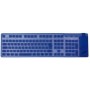 KeySonic ACK-109BL tastiera USB + PS/2 QWERTZ Tedesco Blu