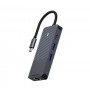 Rapoo UCM-2004 scheda di interfaccia e adattatore HDMI, RJ-45, USB 3.2 Gen 1 (3.1 Gen 1), USB tipo-C