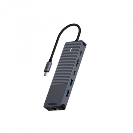 Rapoo UCM-2002 scheda di interfaccia e adattatore HDMI, RJ-45, USB 3.2 Gen 1 (3.1 Gen 1), USB tipo-C