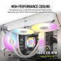 Corsair CO-9050157-WW sistema di raffreddamento per computer Case per computer Ventilatore 12 cm Bianco 1 pz