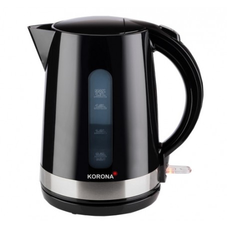 Korona 20232 bollitore elettrico 1,7 L 2200 W Nero, Acciaio inossidabile