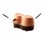 Emerio PO-122250 macchina e forno per pizza 2 pizza(e) 800 W Nero, Terracotta