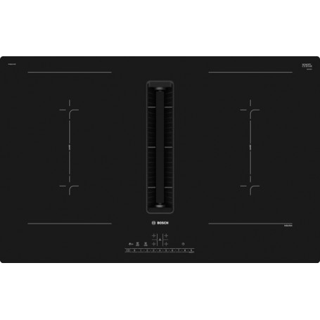 Bosch Serie 6 PVQ811GA7 piano cottura Nero Da incasso 80 cm Piano cottura a induzione 4 Fornello(i)