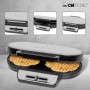 Clatronic 263934 piastra per waffle 2 waffle 1200 W Grigio