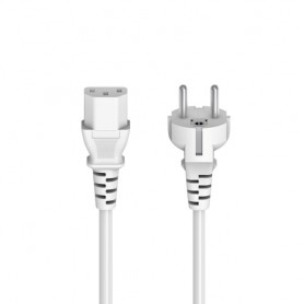 Hama 00223291 cavo di alimentazione Bianco 5 m 3-pin