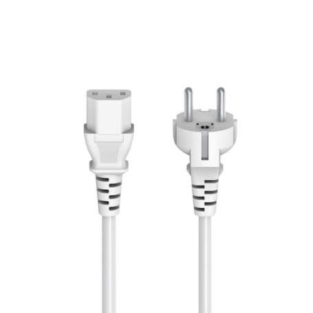 Hama 00223291 cavo di alimentazione Bianco 5 m 3-pin