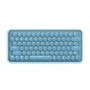 Rapoo Ralemo Pre 5 tastiera USB + RF Wireless + Bluetooth QWERTY Tedesco Blu