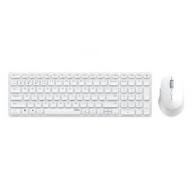 Hama 9700M tastiera Mouse incluso QWERTY Tedesco Bianco