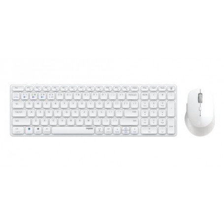 Hama 9700M tastiera Mouse incluso QWERTY Tedesco Bianco