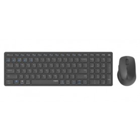 Hama 9700M tastiera Mouse incluso QWERTY Tedesco Grigio
