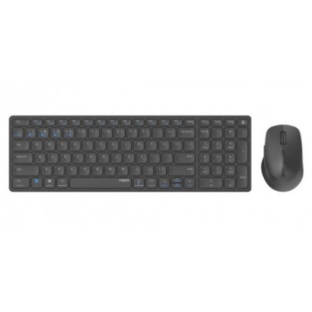 Hama 9700M tastiera Mouse incluso QWERTY Tedesco Grigio