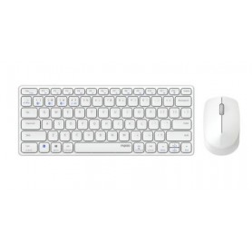 Hama 9600M tastiera Mouse incluso QWERTY Tedesco Bianco