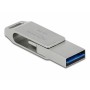 DeLOCK 54076 unità flash USB 128 GB USB Type-A / USB Type-C 3.2 Gen 1 (3.1 Gen 1) Argento